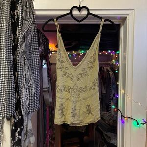 Free People Beaded Tank Top